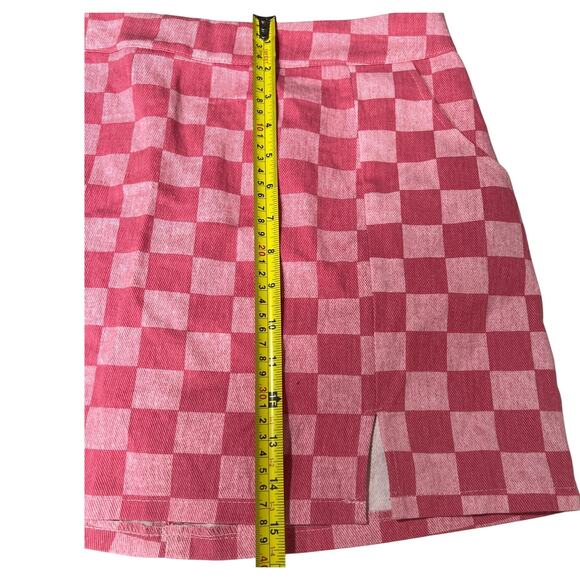 Le Lis Racing Heart Mini Skirt Size Medium - Picture 5 of 5